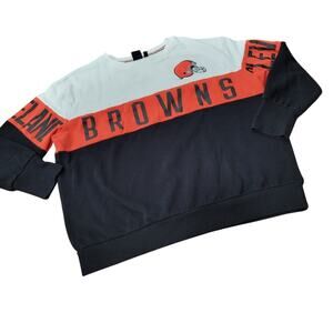 Cleveland Browns NFL Apparel Spell Out Sweatshirt Size Large